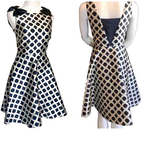 Ted Baker Blushing Rose Geo Dress in Navy Size 1 (U.S. Size 4) MSRP $365 - Picture 6 of 10